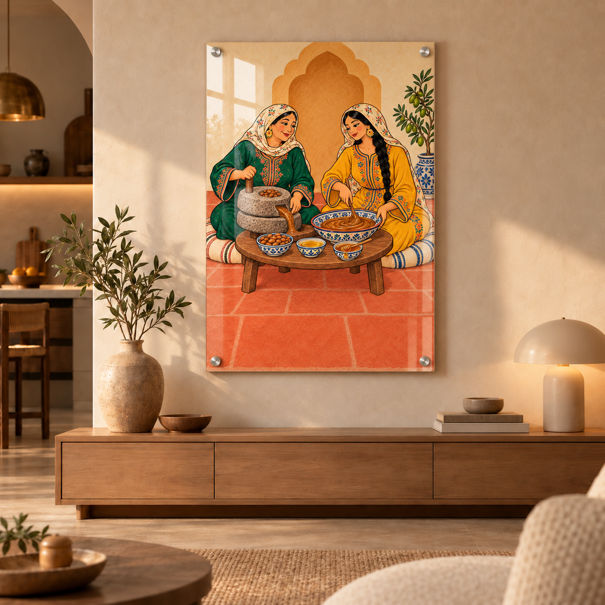 Amlou en préparation — Plexiglas