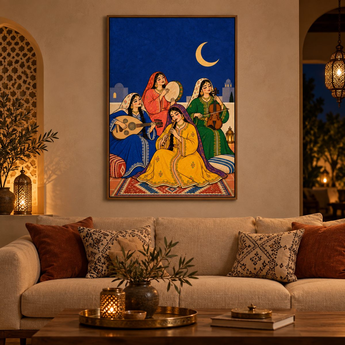 Nuit musicale — Poster encadré