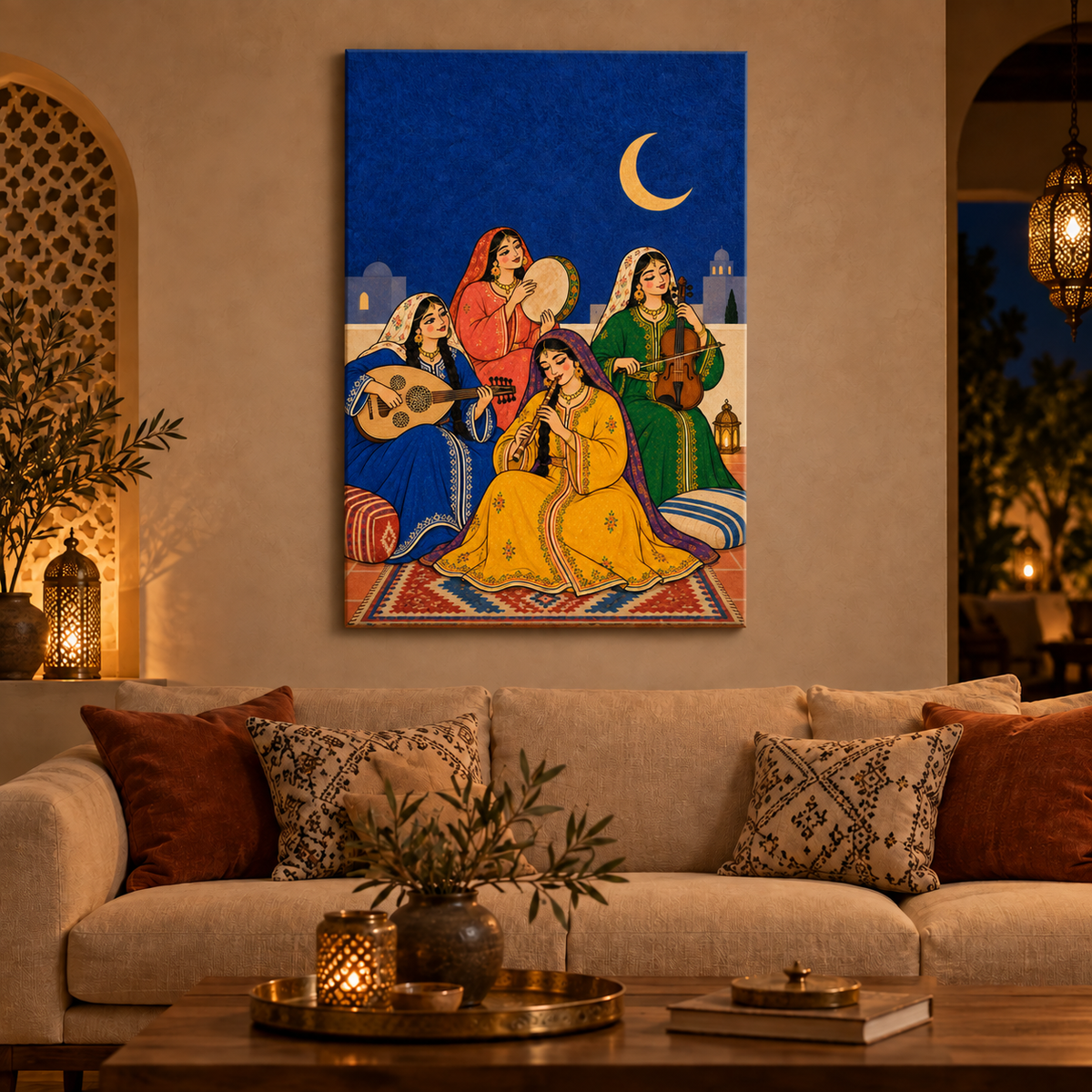 Nuit musicale — Toile