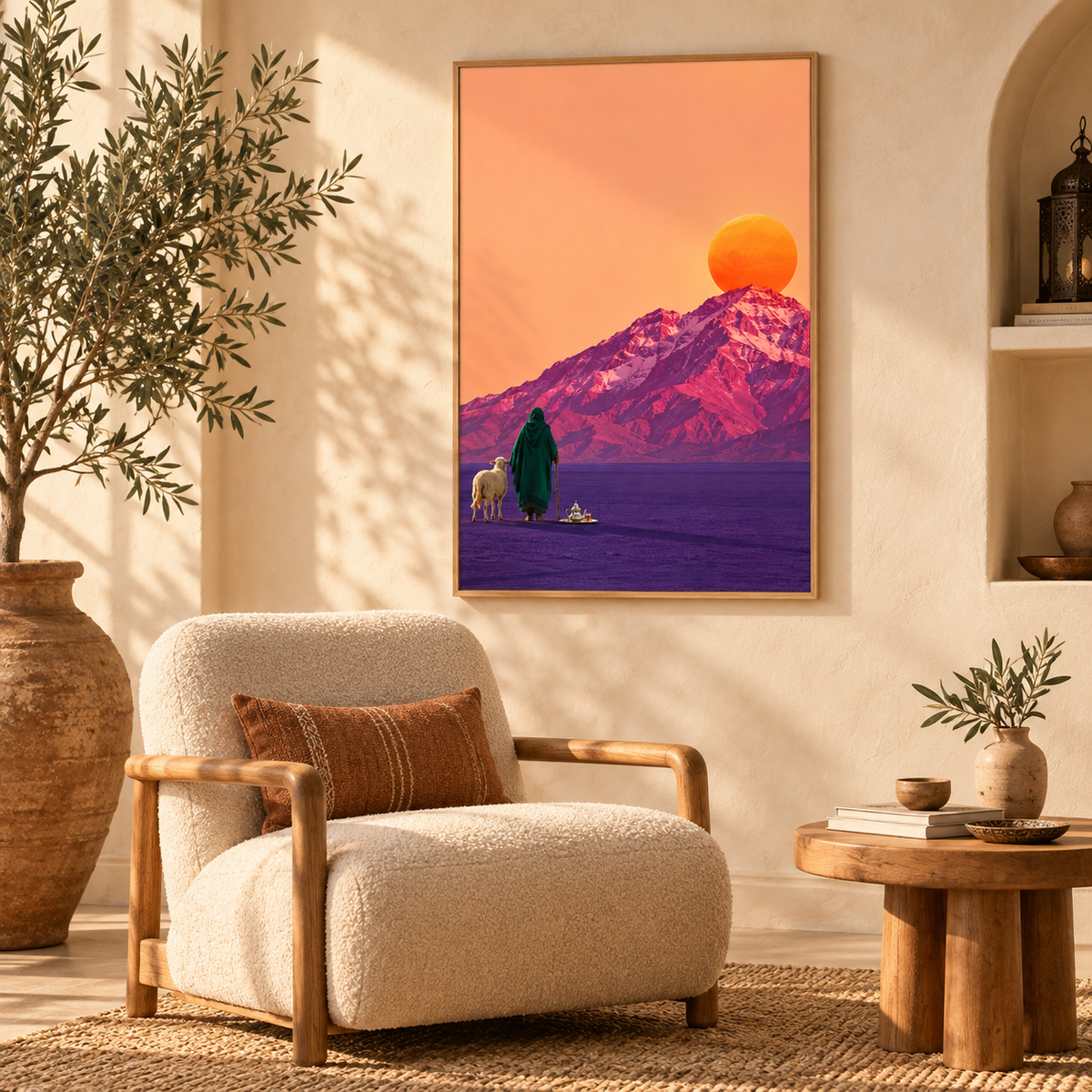 Soleil de l'Atlas — Poster encadré
