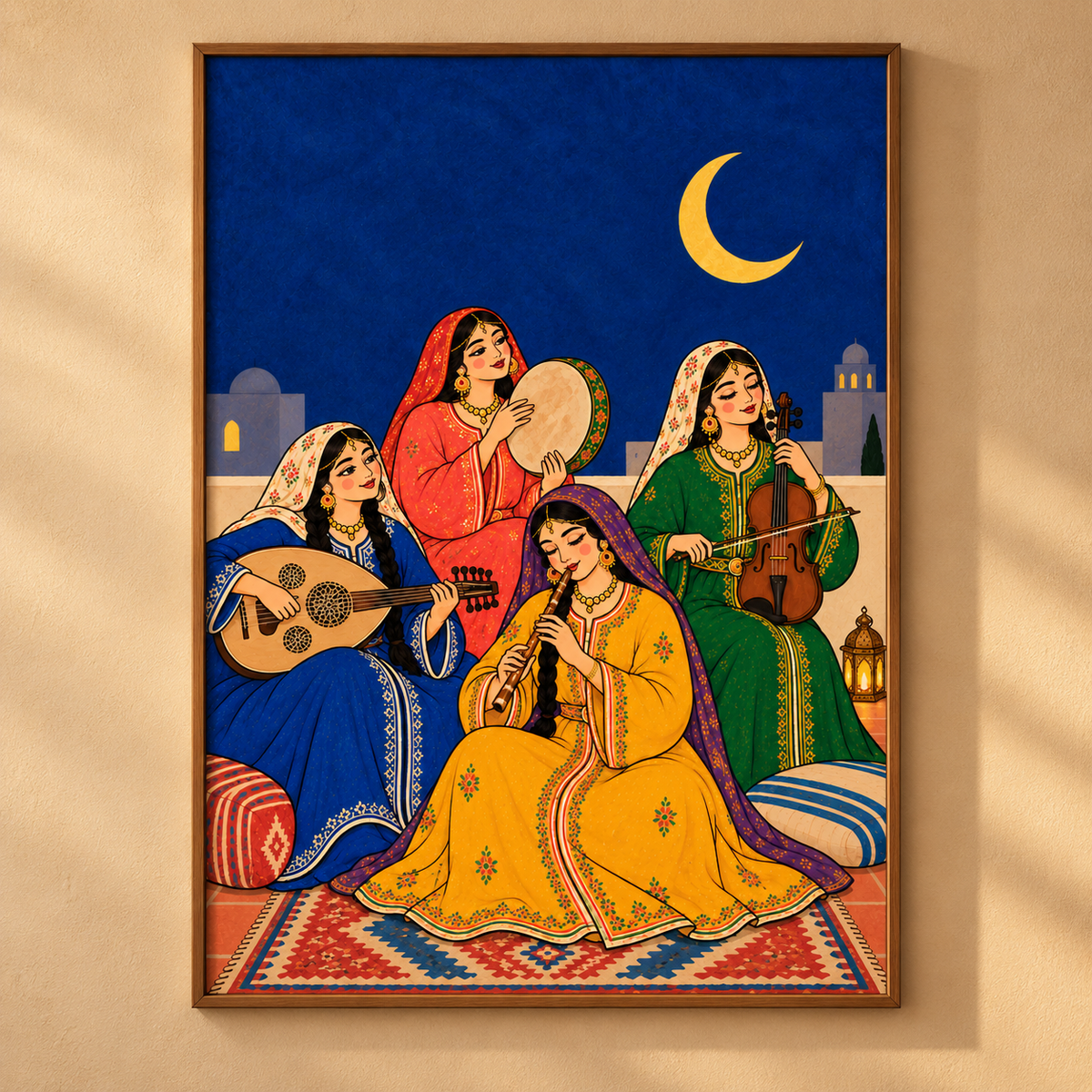 Nuit musicale — Poster encadré
