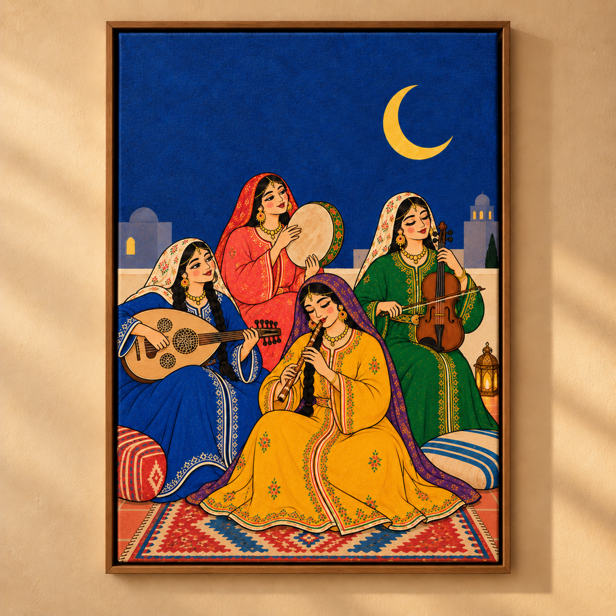 Nuit musicale — Toile encadrée